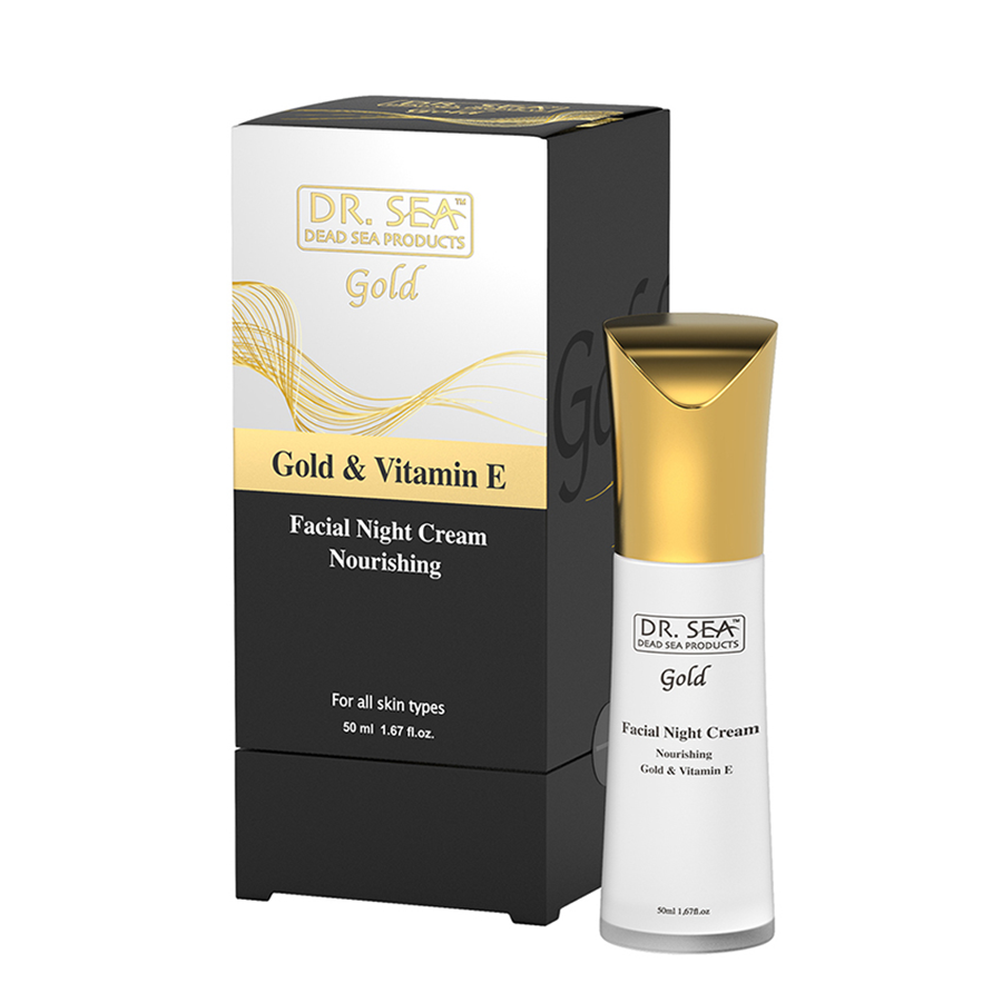 Крем ночной питательный для лица с золотом и витамином Е / Dr.Sea 50 мл DR.SEA купить по оптовым и розничным ценам