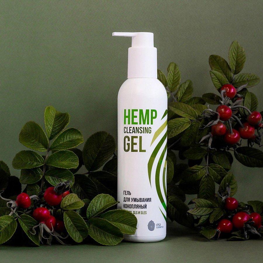 Гель для умывания / Hemp Cleansing Gel 1753 cosmetics 250 мл 1753 COSMETICS купить по оптовым и розничным ценам