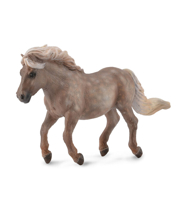 Фигурка лошади Пони Шетландский пятнисто-серый, M 88606b