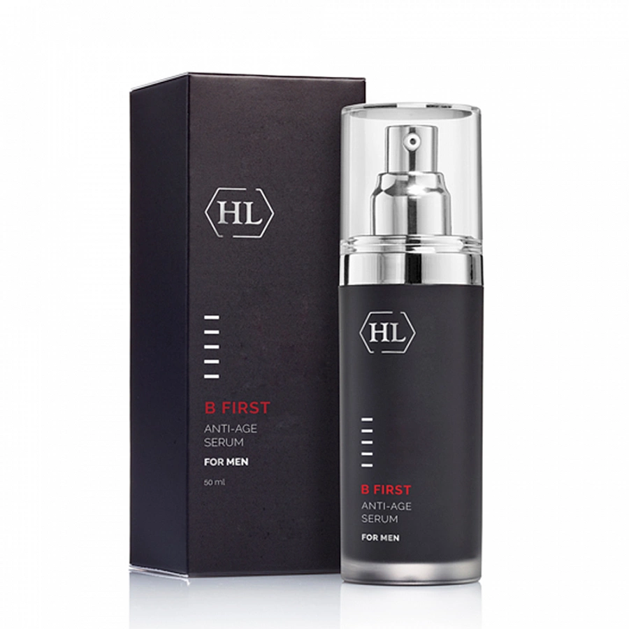 Сыворотка мужская с эластином и коллагеном для лица / Be First Anti-Age Serum 50 мл HOLY LAND купить по оптовым и розничным ценам