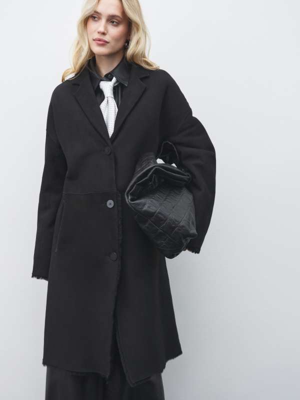 Женская дубленка BIBI_DF/4866372, черный MAISON DAVID купить по оптовым и розничным ценам