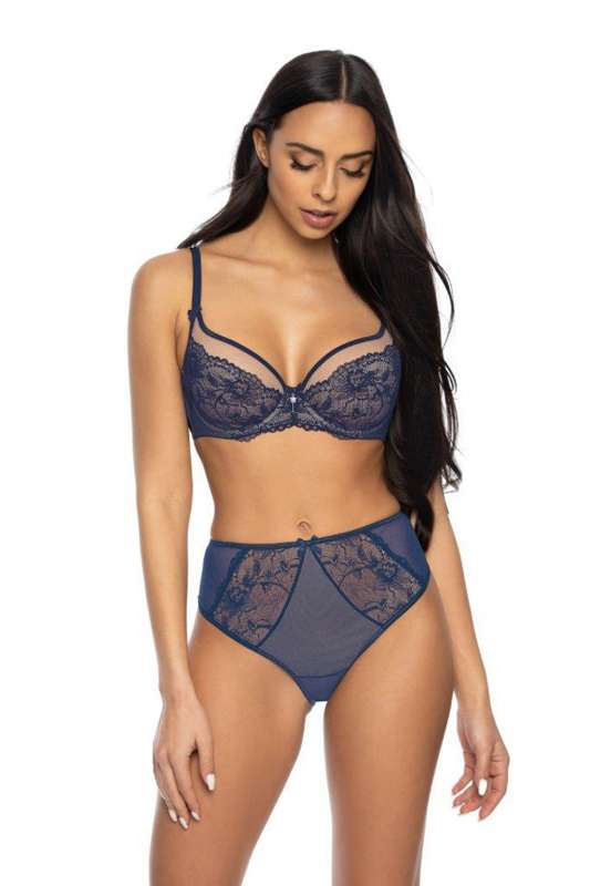 Бюстгальтер M-3530-2 Percy Bezowo-Granatowy