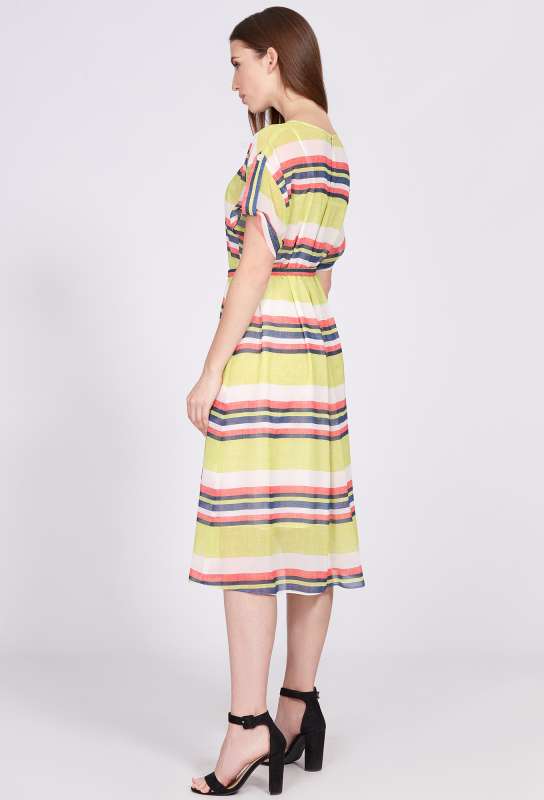Платье Solei 4588 салатовая полоска Solei купить по оптовым и розничным ценам