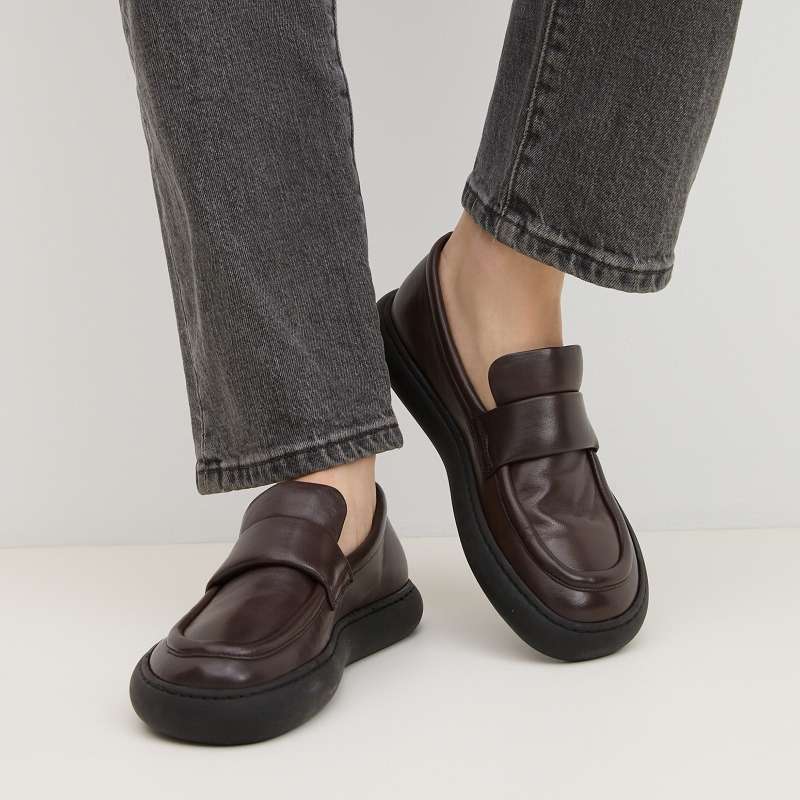 Женские лоферы DINGHY/102/3969620, темно-коричневый OFFICINE CREATIVE купить по оптовым и розничным ценам