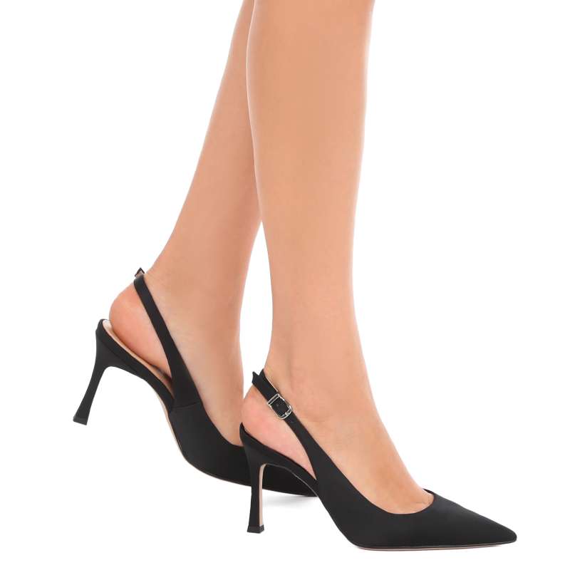 Женские туфли с открытой пяткой (слингбэк) V1278-88/3720640, черный TENDANCE купить по оптовым и розничным ценам