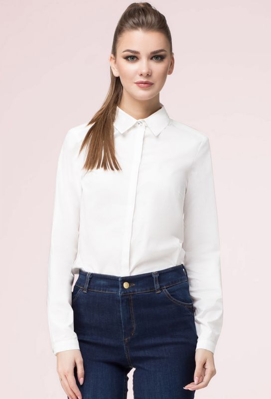 Блуза Lenata 11931 белый LeNata купить по оптовым и розничным ценам