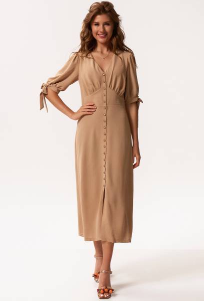 Платье KaVari 1044 бежевый KaVari купить по оптовым и розничным ценам