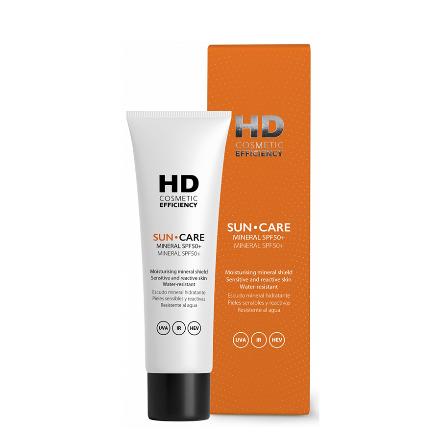 Крем солнцезащитный для чувствительной кожи SPF50+ / Sun·care mineral 50 мл HD COSMETIC EFFICIENCY купить по оптовым и розничным ценам