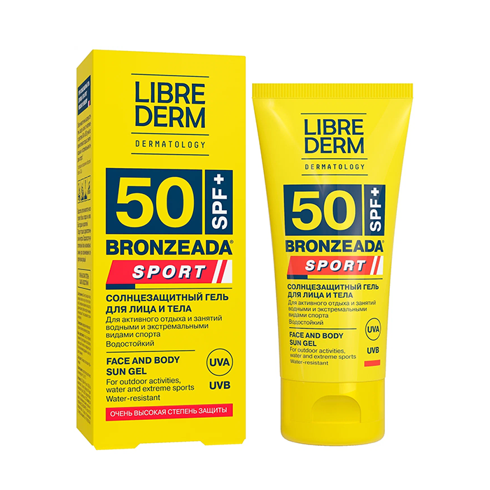 Гель солнцезащитный для лица и тела SPF 50 / BRONZEADA SPORT 150 мл LIBREDERM купить по оптовым и розничным ценам