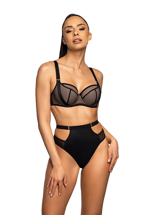 Трусы-стринг S-0201-4-1 Denise Czarny MAT купить по оптовым и розничным ценам