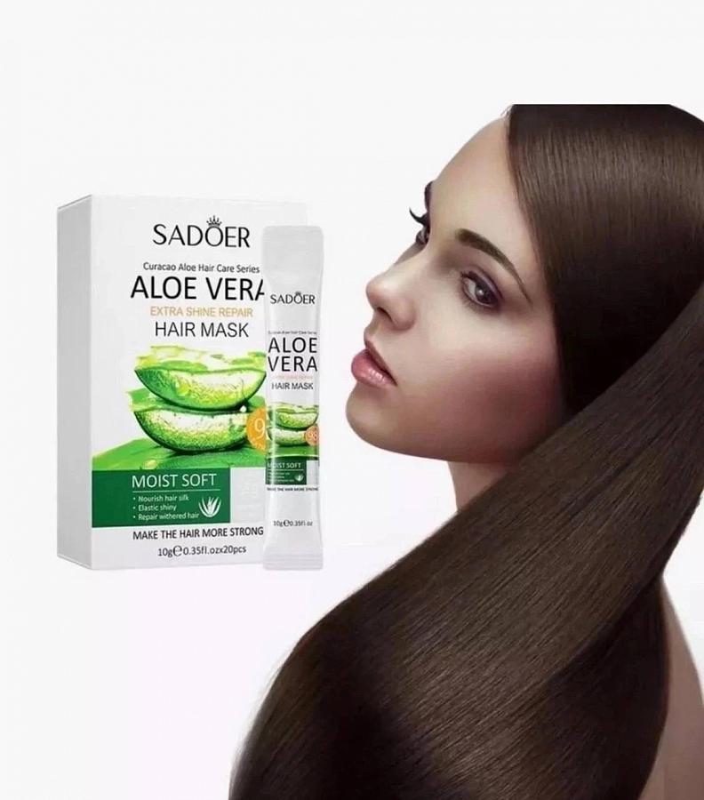 Маска для волос увлажняющая и питающая с Aloe Vera SADOER NoName купить по оптовым и розничным ценам