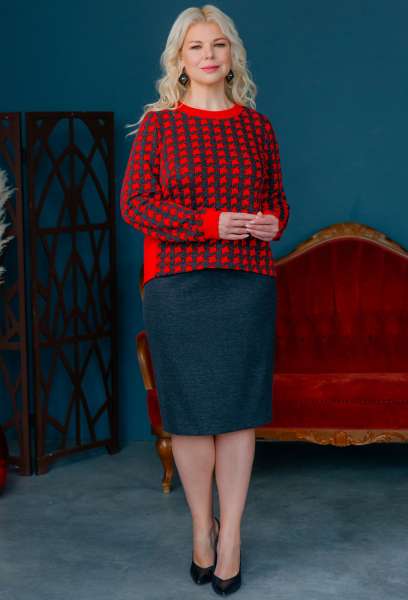 Юбка ASV 2457-1 серый ASV купить по оптовым и розничным ценам