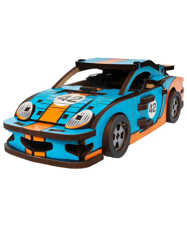 Деревянный конструктор  Unimodels Комет ГТС Сине-Оранжевый 84 дет НФ-00004275