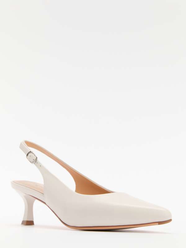 Женские туфли с открытой пяткой (слингбэк) SW513-2/4447837, молочно-белый TENDANCE купить по оптовым и розничным ценам