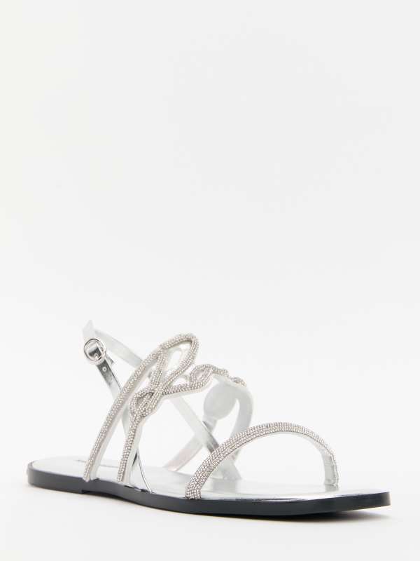 Женские сандалии OLYMPIA Karl Signia Slide KL87425/4643498, серебряный KARL LAGERFELD купить по оптовым и розничным ценам