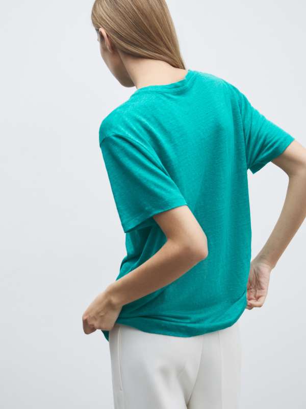 Женская футболка NE2411/4501924, бирюзовый MAISON DAVID купить по оптовым и розничным ценам