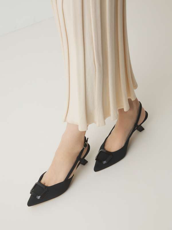 Женские туфли с открытой пяткой (слингбэк) MN2800-1/3858954, черный TENDANCE купить по оптовым и розничным ценам