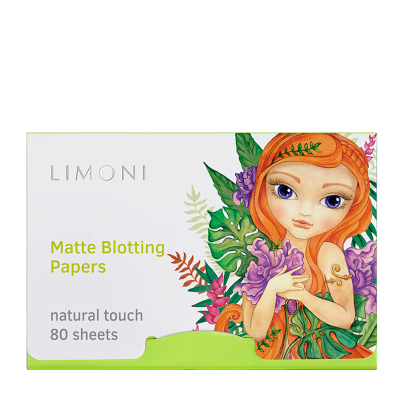 Салфетки для лица матирующие / Matte Blotting Papers green 80 шт LIMONI купить по оптовым и розничным ценам