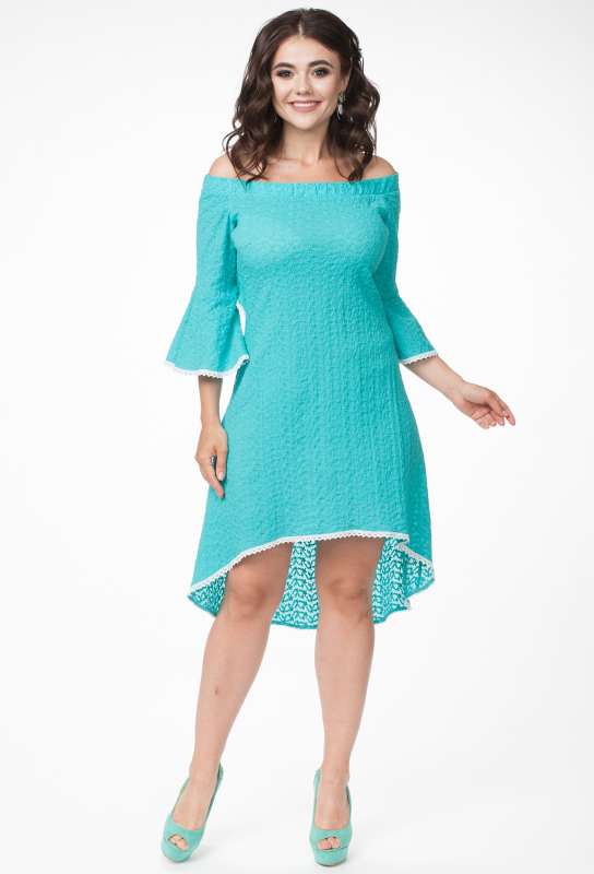 Платье Melissena 1009 бирюза Melissena купить по оптовым и розничным ценам