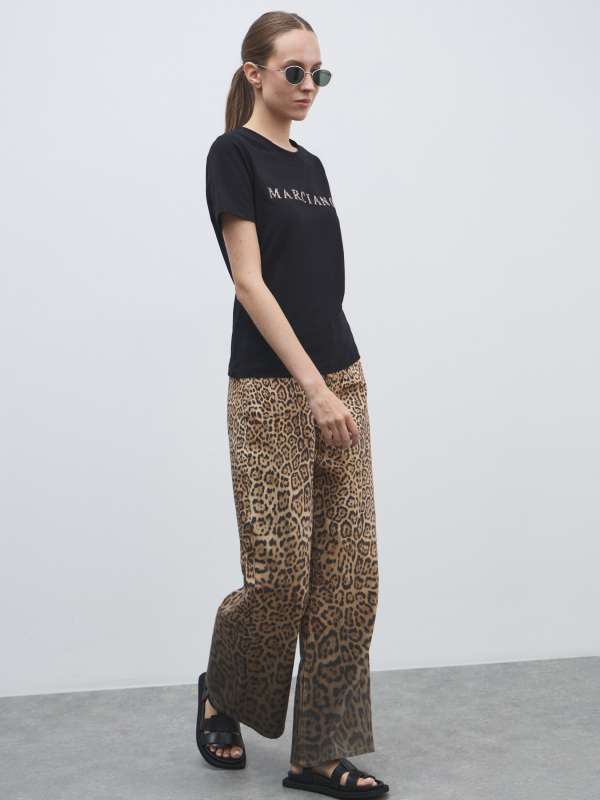 Женская футболка CANDY RN SS TSHIRT 5GGI006008A/4830274, черный Marciano by Guess купить по оптовым и розничным ценам