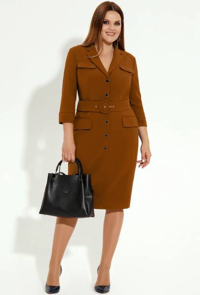 Платье Panda 12180 горчичный Panda купить по оптовым и розничным ценам