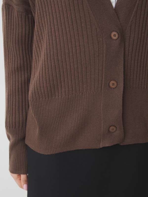 Женский кардиган MLY-S2581/4520367, темно-коричневый MAISON DAVID купить по оптовым и розничным ценам