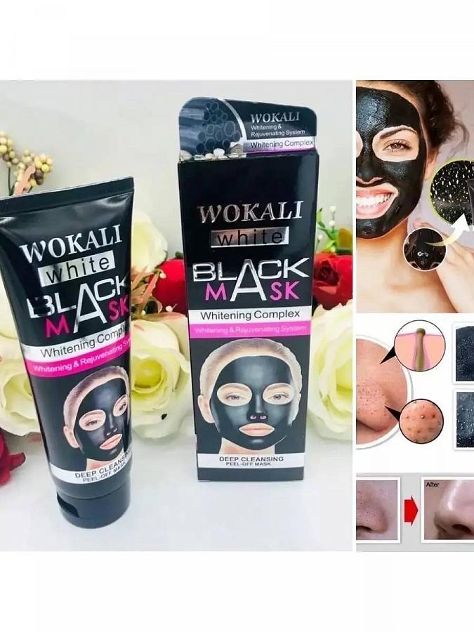 Черная маска для лица Black Mask White 130g  Wokali купить по оптовым и розничным ценам