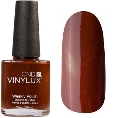 CND Vinylux лак №161 коричневый (эмалевый)